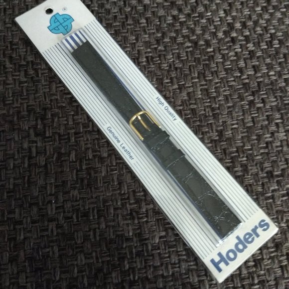 3/$25 ladies genuine leather black watch strap band NWT - Picture 1 of 4